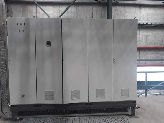 Four section panel installed in a plant hall
