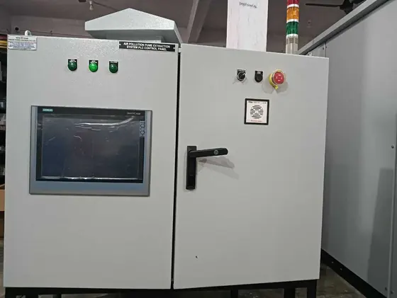 PLC panel with large HMI touch screen